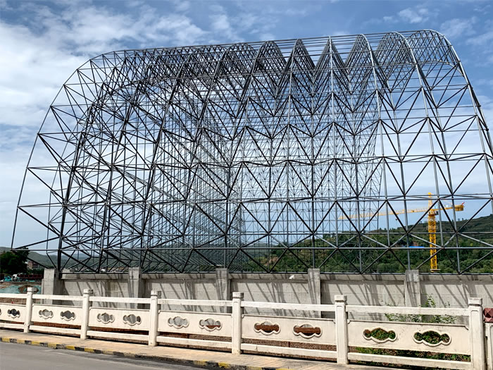 阿拉善盟山寨矿储煤棚网架